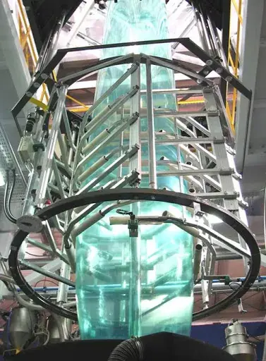 Extrusion film soufflé packaging — contrôle statique