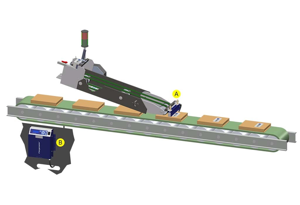 Placement étiquettes — contrôle statique packaging