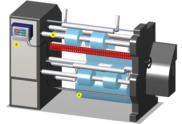Refendage rembobinage — contrôle statique